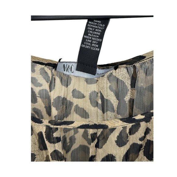 SOLD sheer silk cheetah print long sleeve shirt inc international concepts 14 - Picture 10 of 15